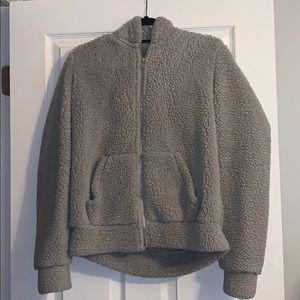 Grey Sherpa jacket!
